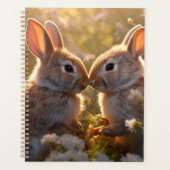 愛らしいブニーズイン春メドウデザイン プランナー手帳 (正面)