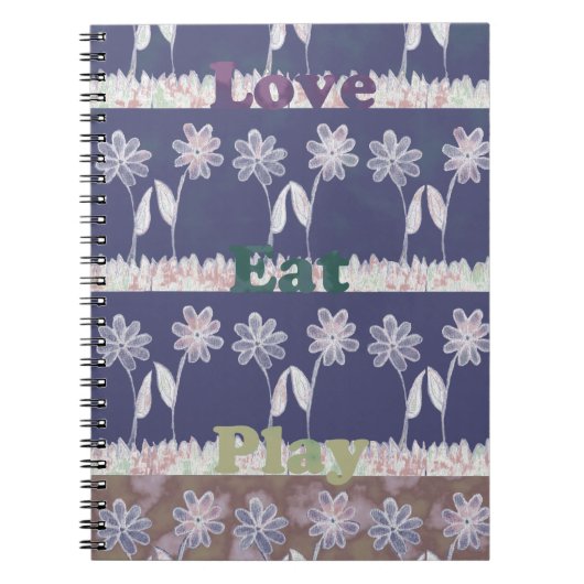 愛らしいブルーのベイビーシャワーの色.png ノートブック (正面)