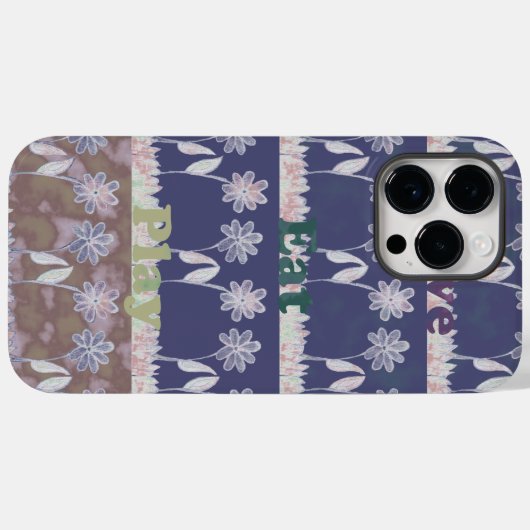 愛らしいブルーのベビーシャワーの色 Case-Mate iPhoneケース (裏面 (横))