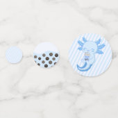 愛らしいブルーアクソロトルボバティーボーイズバースデーパーティー コンフェッティ (正面)