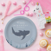 愛らしいブルーザシーマンタレイ誕生日 ペーパープレート (パーティー)