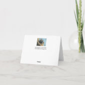 愛らしいブルーバード サンキューカード (裏面)