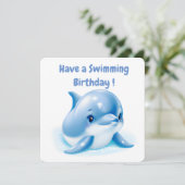 愛らしいブルーベビーイルカ シーズンカード (スタンド正面)