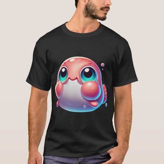 愛らしいブロブフィッシュ Tシャツ (正面)