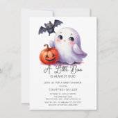愛らしいブーはほとんど赤ちゃんシャワー 招待状 (正面)