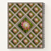 愛らしいプロテアを持つ独特のノート ノートブック (裏面)