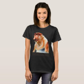 愛らしいプロボシス猿 Tシャツ (正面フル)