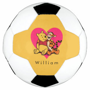 愛らしいプーさんとティガー サッカーボール