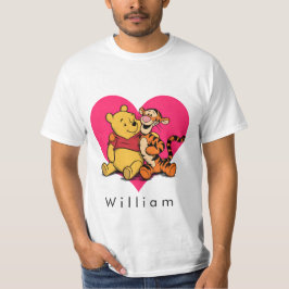 愛らしいプーさんとティガー Tシャツ