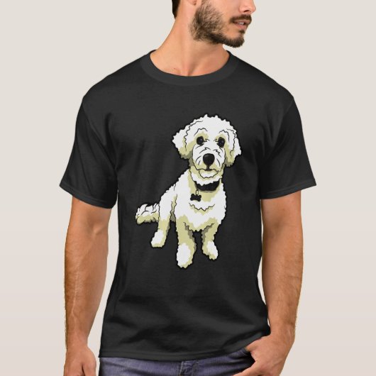 愛らしいプードル Tシャツ (正面)