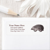 愛らしいヘッジホッグアンティーク版木、銅版、版画 ラベル (インサイチュ)