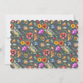 愛らしいヘッジホッグ&ボタニカルカスタムカード 招待状 (裏面)