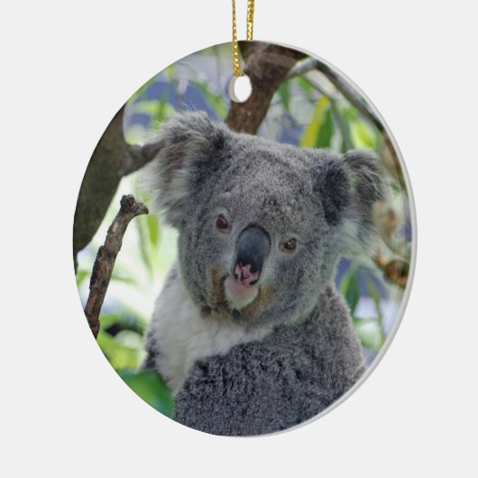 愛らしいベビーのコアラのクリスマスのオーナメント セラミックオーナメント (左)