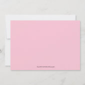 愛らしいベビーの服のベビーシャワー 招待状 (裏面)