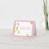 愛らしいベビーはサンキューカードを煩わせます サンキューカード (正面)