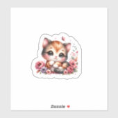 愛らしいベビーアニマルステッカー子供へ シール (シート)