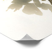 愛らしいベビーオウム水彩子供部屋ポスター ポスター (角)