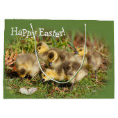 愛らしいベビーカナダゲスオンザグラス ラージペーパーバッグ (裏面)