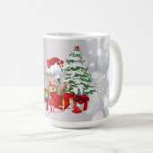 愛らしいベビーガールのヤギのシーンのマグカップ コーヒーマグカップ (正面右)