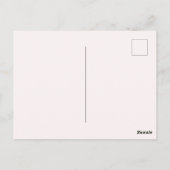 愛らしいベビーガールの誕生発表ポストカード ポストカード (裏面)