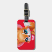 愛らしいベビーキツネ ラゲッジタグ (正面縦)