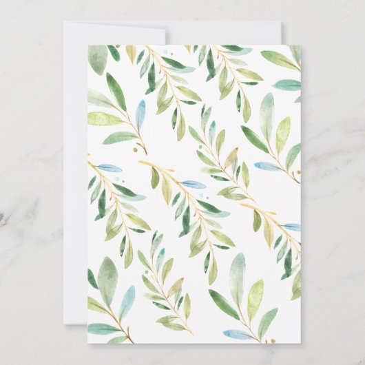 愛らしいベビークマとママ赤ちゃんシャワー招待状 招待状 (裏面)