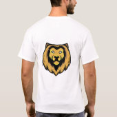 愛らしいベビーコアラお母さんの背中。 Tシャツ (裏面)