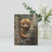 愛らしいベビーサル ポストカード (スタンド正面)