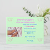 愛らしいベビーシャワー招待状/アナウンス 招待状 (スタンド正面)