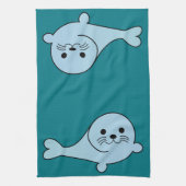 愛らしいベビーシール キッチンタオル (縦)