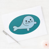 愛らしいベビーシール 楕円形シール (封筒)