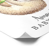 愛らしいベビースロスウェルカムベビーシャワーポスター ポスター (角)