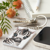 愛らしいベビーゼブラ キーホルダー (正面右)