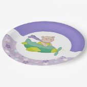 愛らしいベビーテディベア紙プレート ペーパープレート (アングル)