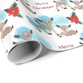 愛らしいベビーディアクリスマス ラッピングペーパー (ロールコーナー)