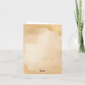 愛らしいベビートナカイのクリスマスメッセージ シーズンカード (裏面)