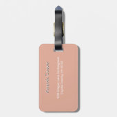 愛らしいベビードラゴンとクリスタルジェム：ファンタジーアート ラゲッジタグ (裏面縦)