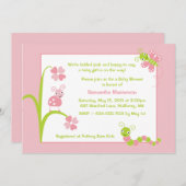 愛らしいベビーバグズベビーシャワー招待状 招待状 (正面/裏面)