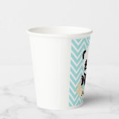 愛らしいベビーパンダブルーベビーシャワー 紙コップ (右)