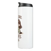 愛らしいベビーヒッポ、トウを愛する女モーの子 タンブラー (回転右)