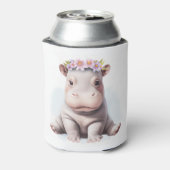 愛らしいベビーヒポタムス 缶クーラー (缶裏面)