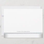 愛らしいベビーピンクとブルーツインベビーシャワー 招待状 (裏面)