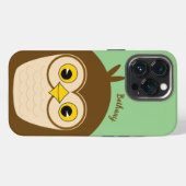 愛らしいベビーフクロウ iPhoneケース (裏面横)