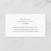 愛らしいベビーブティックオンラインショップ 名刺 (裏面)