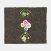 愛らしいベビーブランケット：寄り添うスタイル フリースブランケット (正面(横))