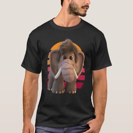 愛らしいベビーマンモス Tシャツ (正面)