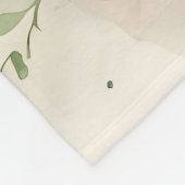 愛らしいベビーユニコーン水彩 フリースブランケット (角)