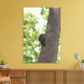 愛らしいベビーラクーン キャンバスプリント (インサイチュ (リビング))