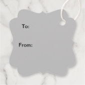 愛らしいベビーリノギフトラベル フェイバータグ (裏面)