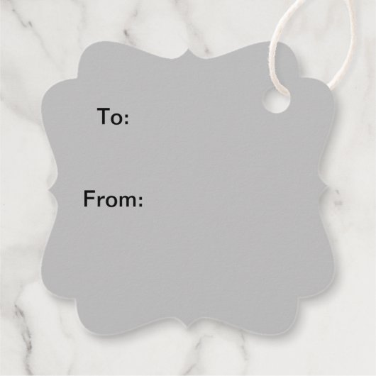 愛らしいベビーリノギフトラベル フェイバータグ (裏面)